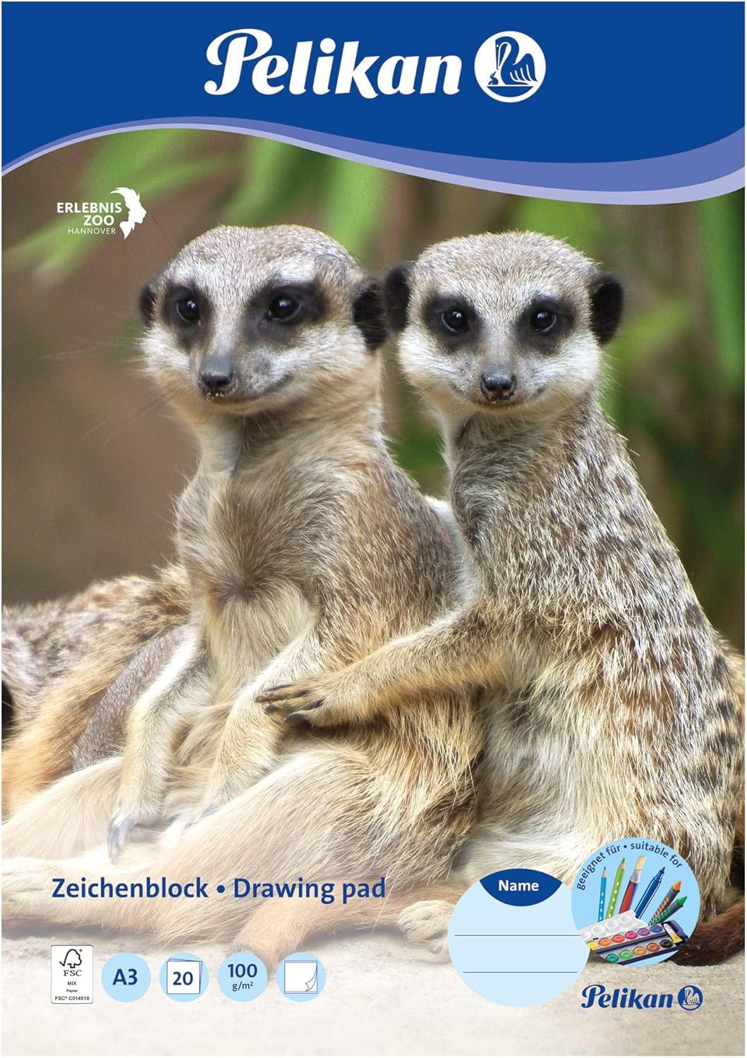 Pelikan Zeichenblock A3, 20 Blatt