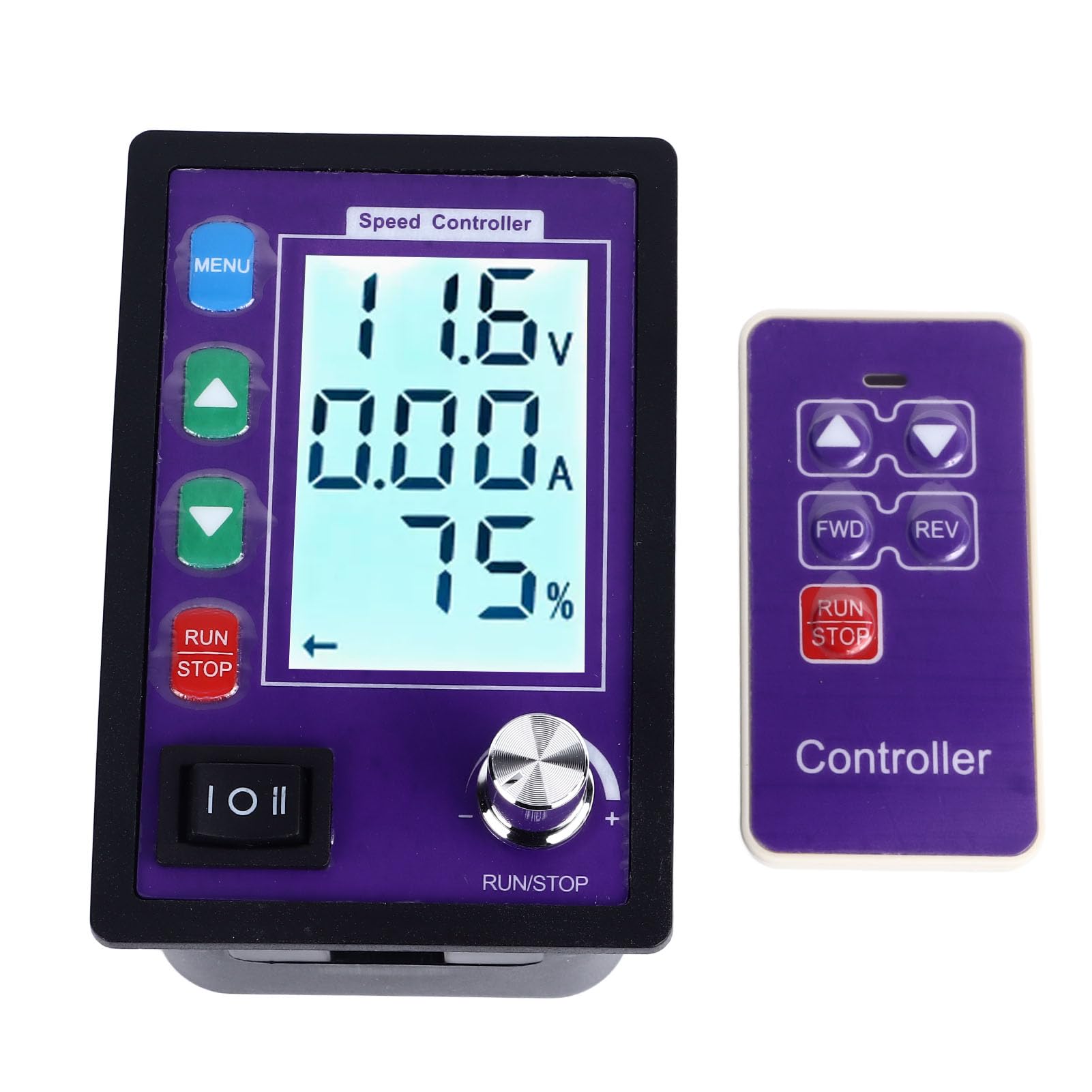 Controller per motore DC Mtlavishness con telecomando wireless, funzione reversibile CW CCW, monitoraggio della corrente in tempo reale, display LCD trasparente, controllo tramite