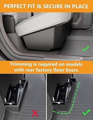 Vista 3 de KINGGERI Under Seat Storage Boxes
