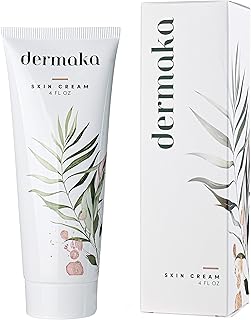 Dermaka All Natural Skin Cream for Uneven Skin Tones - Plant-Based with Vitamin A and Arnica Montana, 4 oz.- Moisturizing Lotion Minimizes bruising, redness, discoloration. Improves and repairs thin bruised skin on arms & legs. Helps many skin issues too! (4 oz)