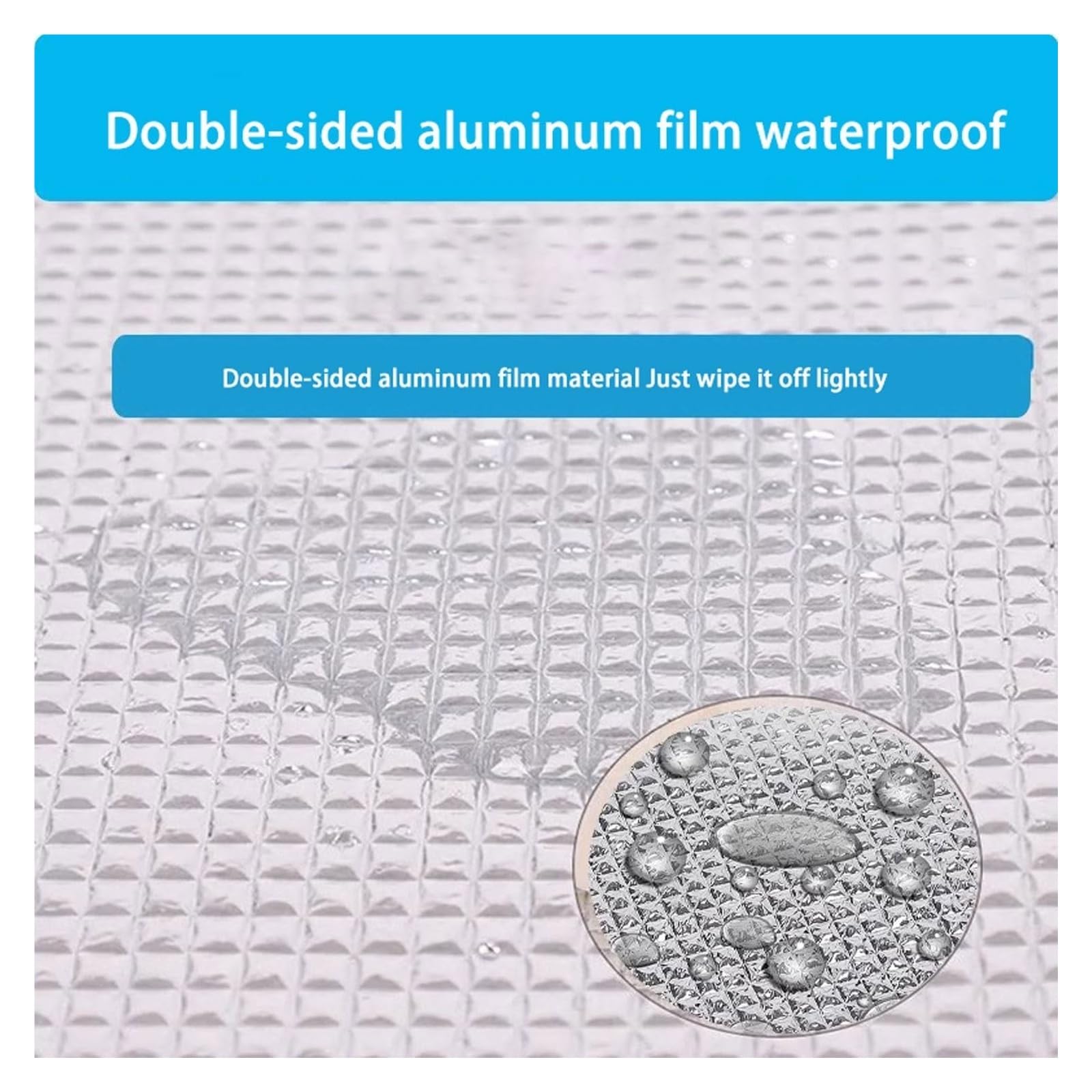 Campingmatte – Faltbare Schaumstoff-Isomatte mit Aluminiumfolien-Isolierung, 9 mm dicke, reflektierende Zelt-Bodenmatte