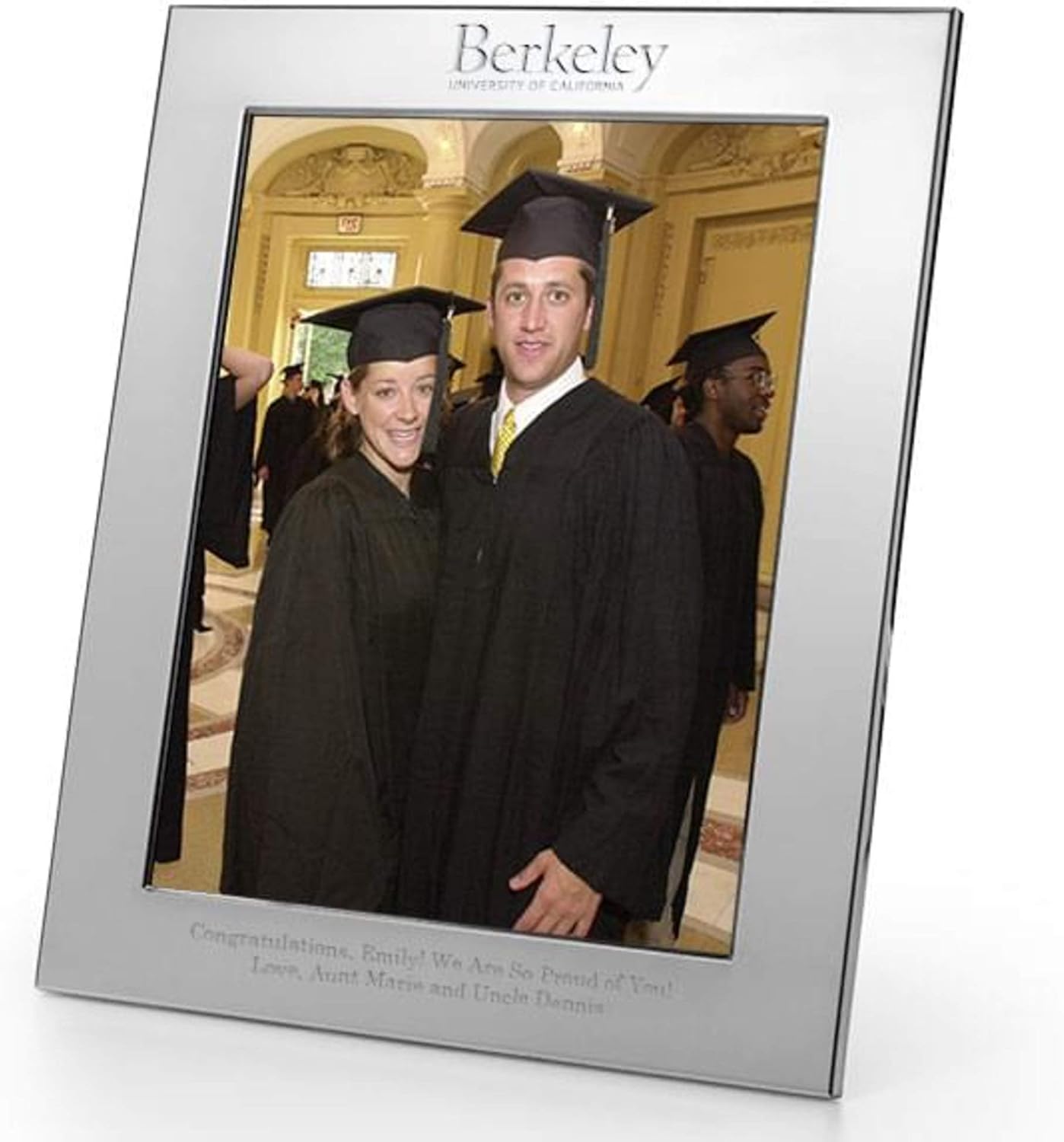 M. LA HART Berkeley Polished Pewter 8x10 Picture Frame