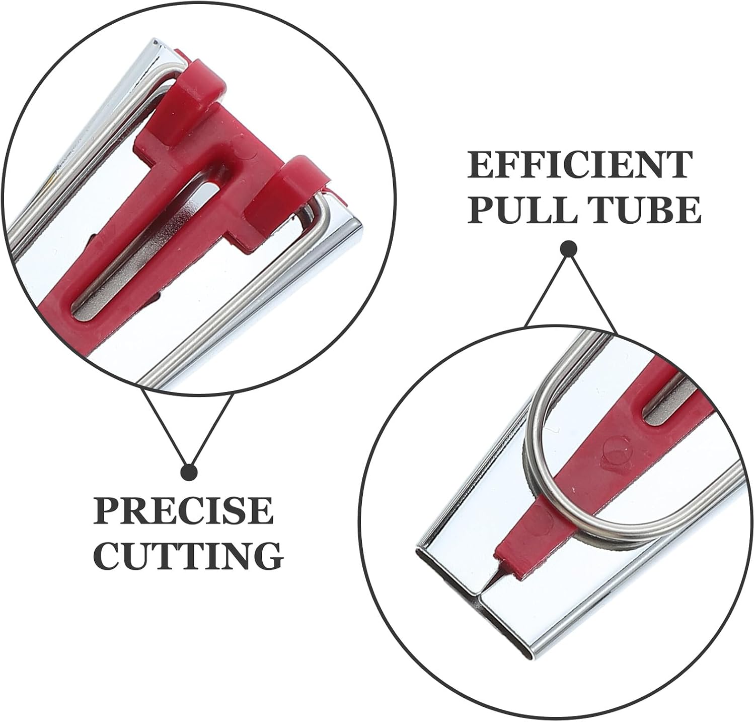 NIYANGLE Bias Tape Maker Set 4pcs Metal Hemming Tool Sewing Edge Roller with Awl for Quilting Patchwork Craft DIY Binding Tape Making