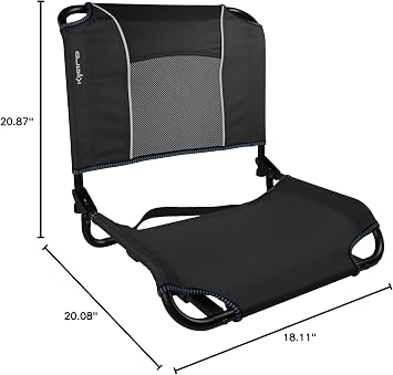 Kijaro Locked-in Stadium Seat - Vik Black