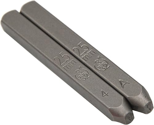 Vista 55 de Wokesi Kit de alfabeto de letras mayúsculas de 1/8" (3 mm) de altura, de acero, para timbre a mano, presión, para molde, código, etiqueta