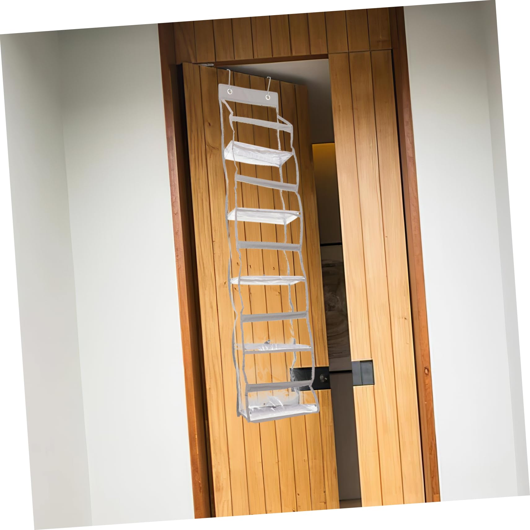 UKCOCO Organizador De Zapatos Colgante Bolsa De Almacenamiento Colgante Oxford y Pvc Diseño Elegante Para Puerta