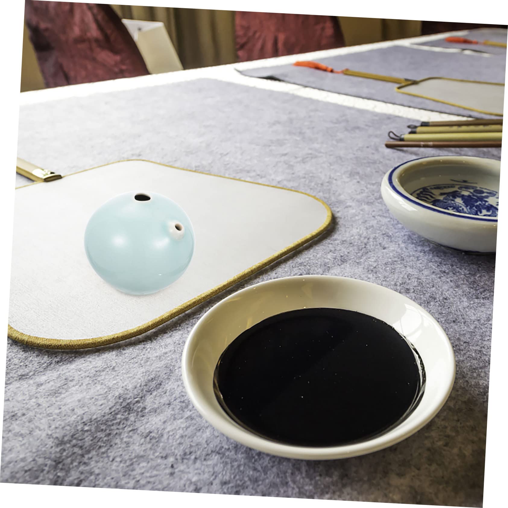 jojofuny 2 Pezzi Contenitore per Ceramica per Calligrafia Accessorio per Macinazione Design e Pratico per Studenti Pittura Sfumato