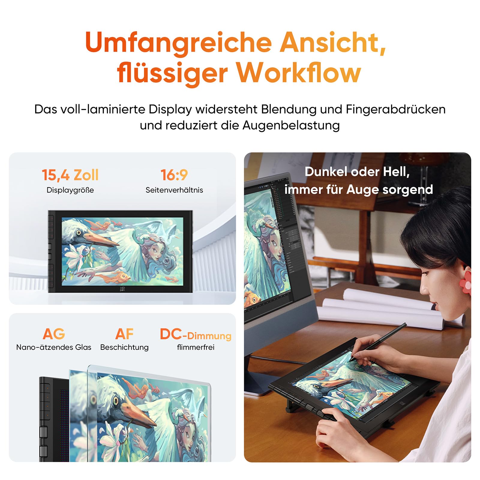 XPPen Artist 16 3rd Graphic Drawing Tablet with Screen