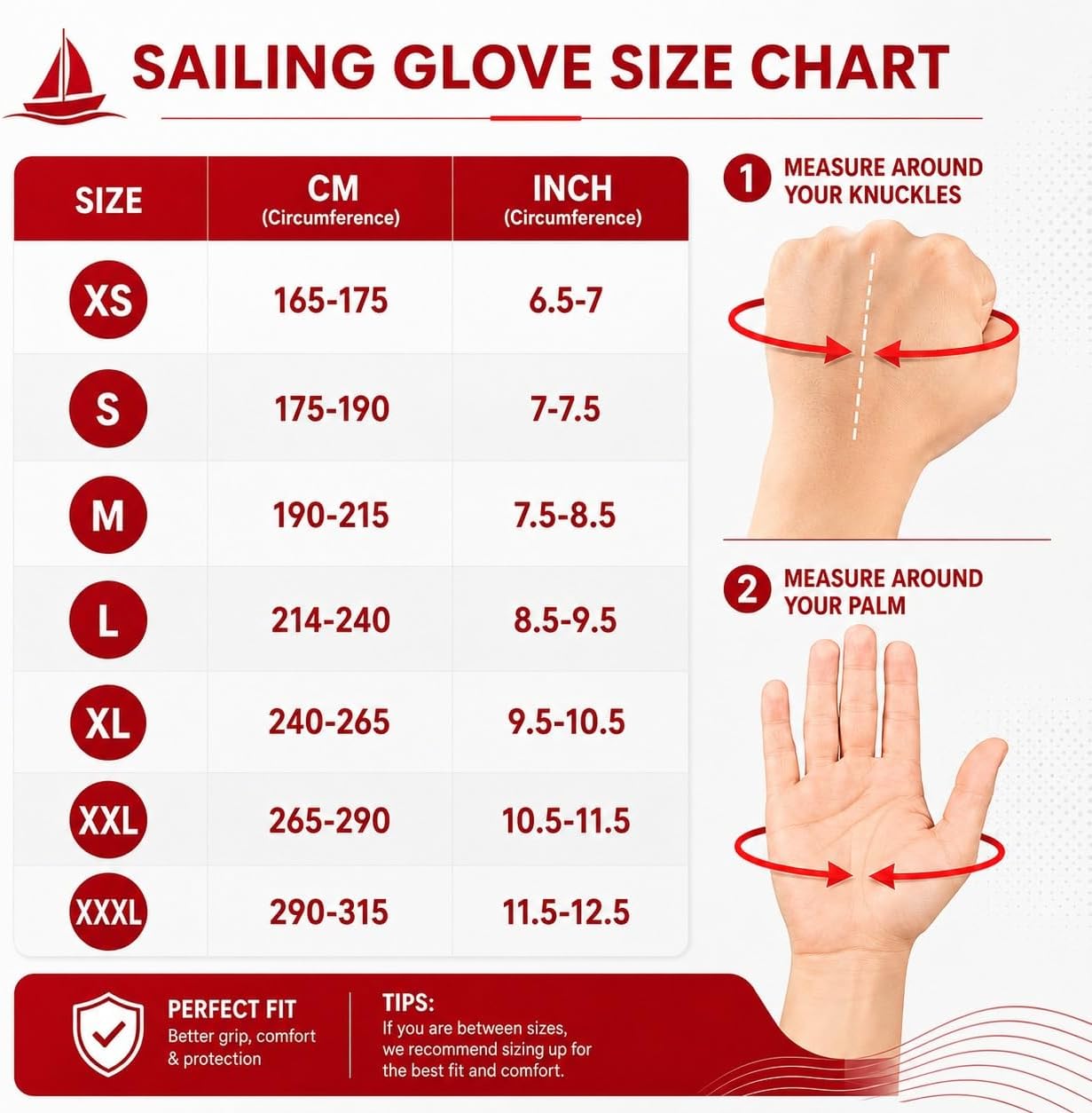 MRX BOXING & FITNESS Sailing Gloves with 3/4 Finger and Grip for Men and Women, Great for Kayaking, Workouts Sailing Glove