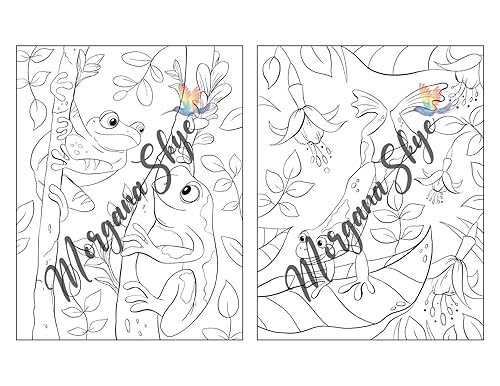 Miniatura 24 de 100 Nature Scenes A Whimsical Coloring Book Featuring 100 Fun and Relaxing Nature Inspired Designs with Cute Animals, Beautiful Flowers, Lovely