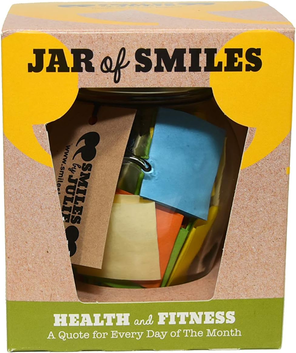 Health & Fitness Quotations In a Jar - A Month of Inspirational, and Motivational Quotes to Help Keep You On Track to your Training & Diet Goals. Healthy Helpful Motivation. In its own gift box.