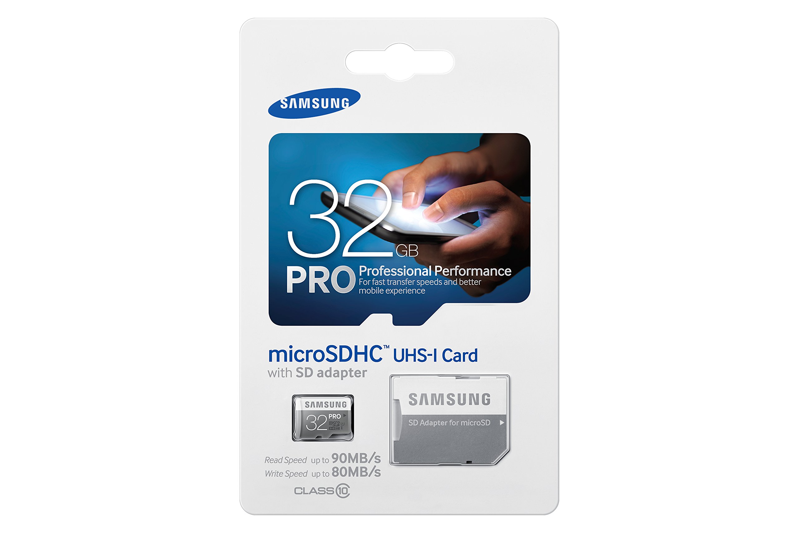 Samsung MB-MG32DA/EU MicroSD Pro Adapt SD da 32 GB, Argento