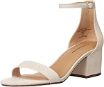 Amazon Essentials womens Two Strap Heeled Sandal Heeled Sandal