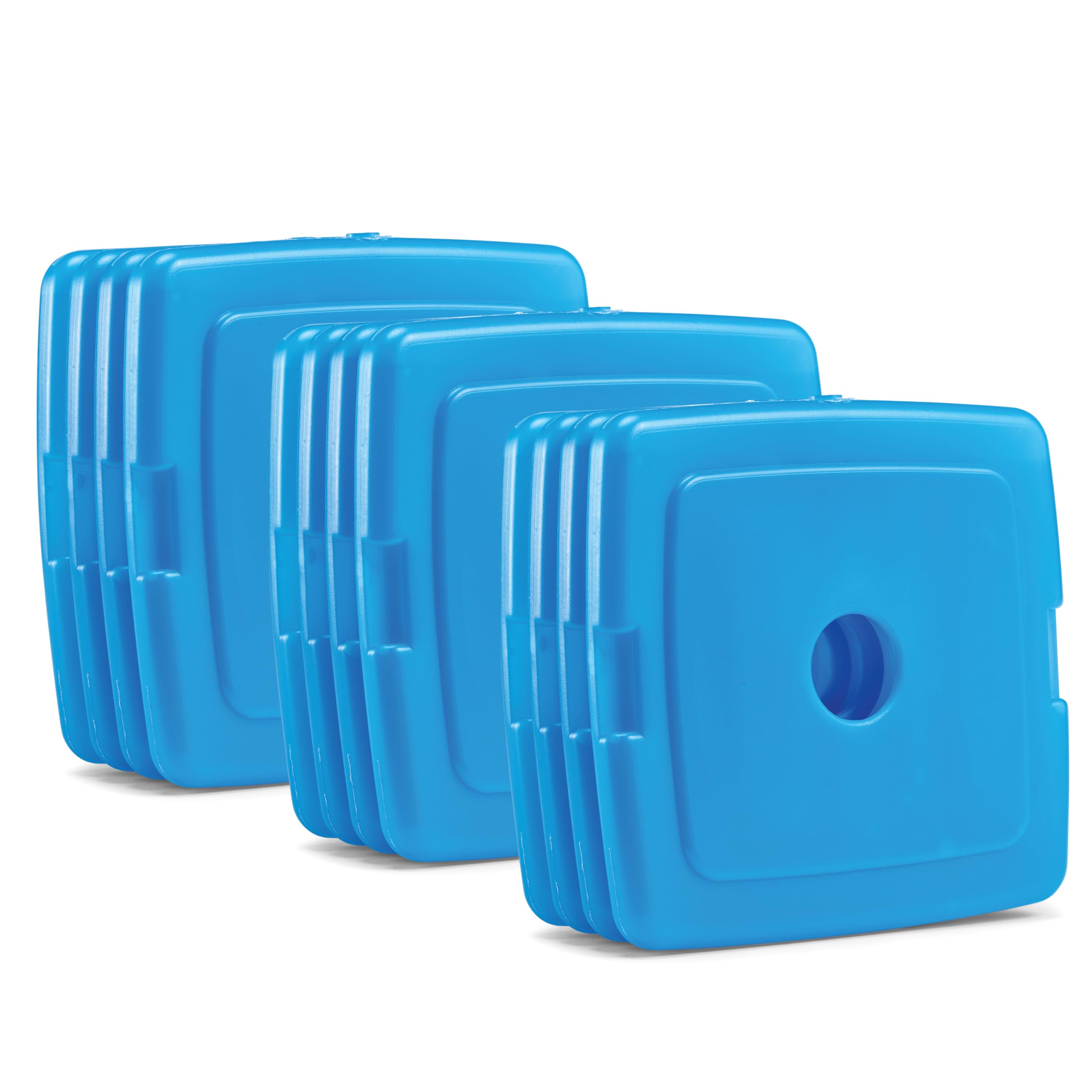 Fit & Fresh 336KFFPK12 Cool Coolers - Paquetes de Hielo, plástico, Azul, Paquete de 12
