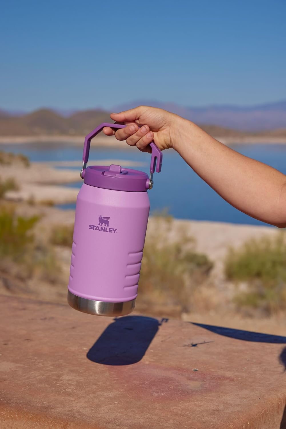 STANLEY IceFlow 2.0 Flip Straw Jug with Handle 40 oz | Twist On Lid and Flip Up Straw | Leakproof for Travel and Sports | Insulated Stainless Steel |BPA-Free | Rose Quartz - Image 5