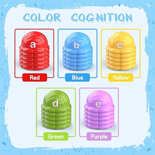 Miniatura 4 de Juguetes de aprendizaje de helado del alfabeto, clasificación de color del alfabeto ABC, juguetes Montessori de cognición fónica para niños