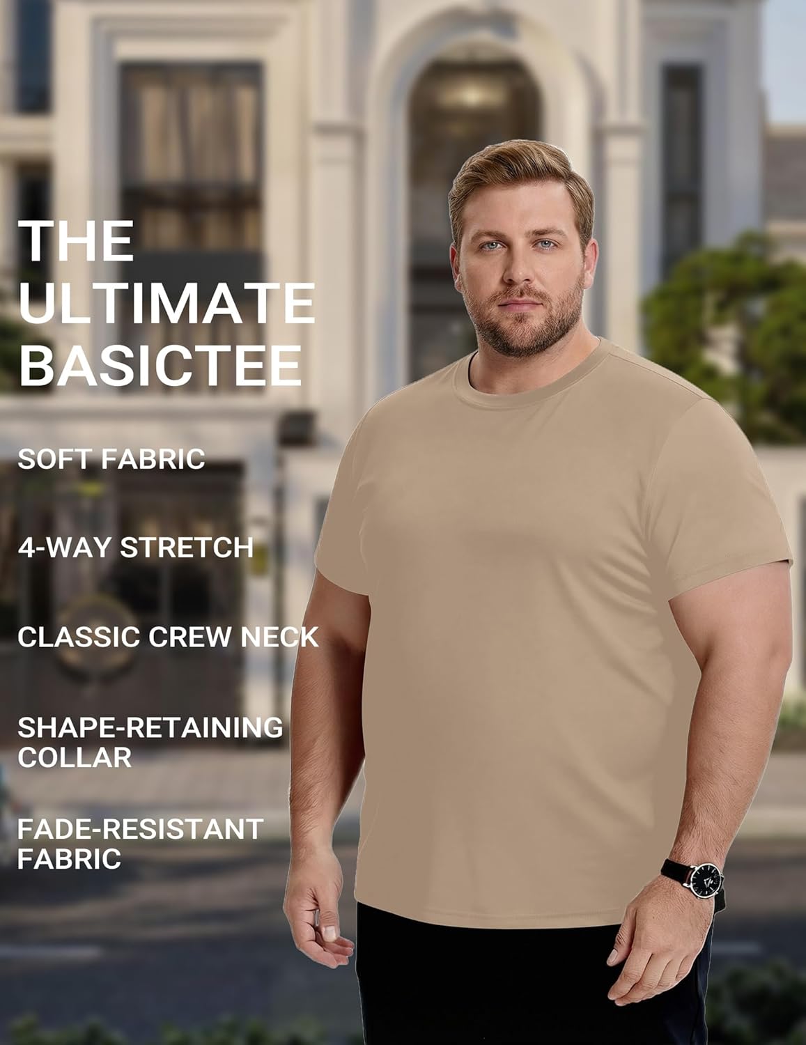 COOFANDY Men's Short Sleeve T-Shirts Crew Neck Casual Summer T Shirts 1-3 Pack Basic Tee Shirt - Image 5