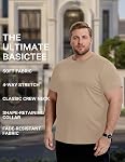 COOFANDY Men's T Shirts Short Sleeve Soft Crew Neck Lightweight Tee Shirts Casual Summer Basic Tops