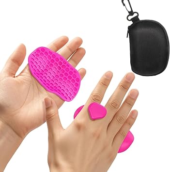Gym Grips 2 Pcs Anti-Slip Hand Protector Hand Grip, Gym Weight Lifting Grips With Storage Box, Rubber Workout Gloves for Men and Women, Palm Protection1