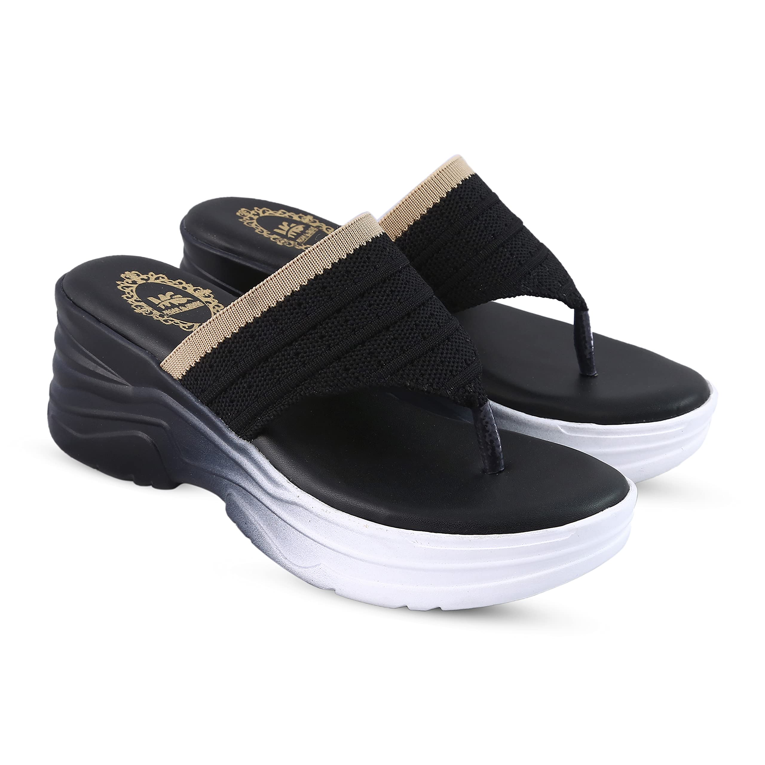madam glorious women's/girls stylish soft comfortable v shape wedges for women stylish-picture-28