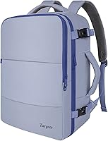 Vista 29 de Taygeer Mochila de Equipaje de Mano, Mochila de Viaje para Mujeres con Puerto de Carga USB y Bolsa para Zapatos, Mochila para Laptop de 15.6
