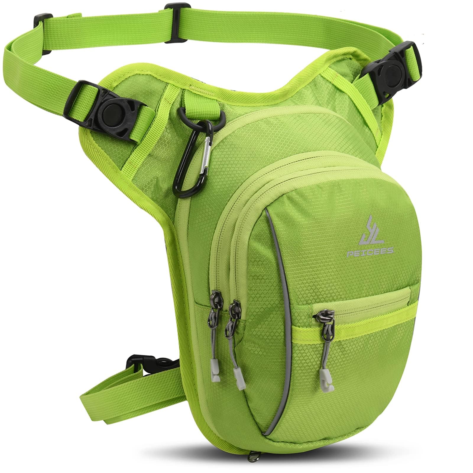 Peicees Drop Leg Bag- Expandable Space Thigh Bag Waterproof Outdoor Motorcycle Bike Ride Hip Pouch Fanny Packs