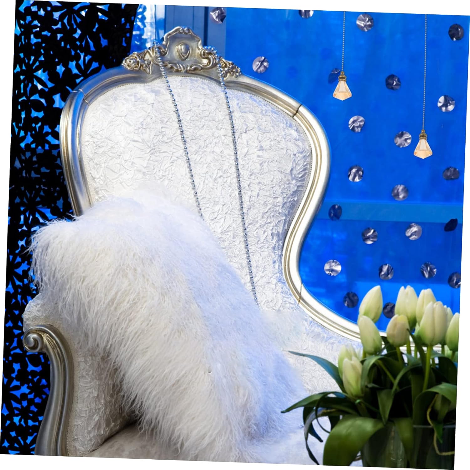 Ceiling Fan Pendant Decorative Fan Pulls Ceiling Fan Pull Crystal Ceiling Lamp Chains Crystal Pendant Chain Ceiling Light Pull Chain Gem European Style Wrought Iron