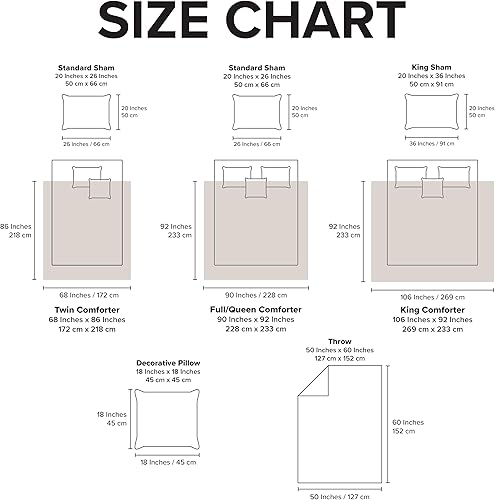 Miniatura 8 de UGG 32538 Remina - Juego de edredón de 5 piezas tamaño King, California King, edredón lujoso y dos fundas de almohada con almohada decorativa de 18
