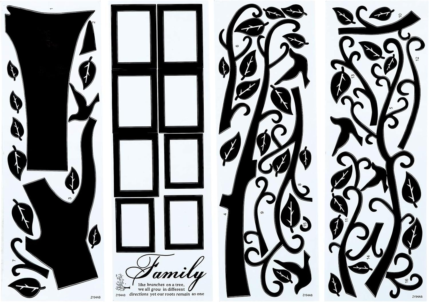 DIY Family Photo Frame Tree Wall Sticker - Memory Tree Home Decor for Living Room & Bedroom