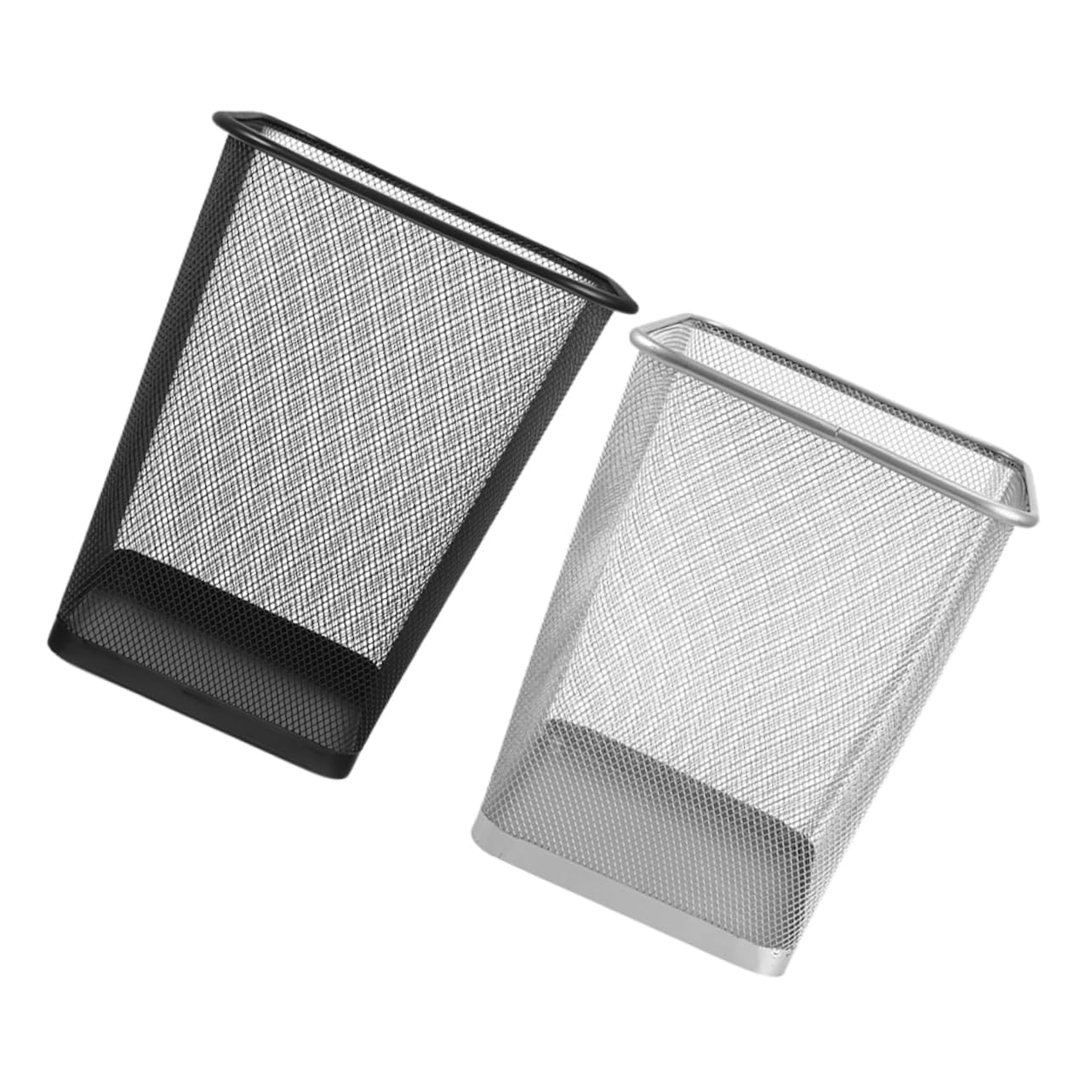 Cestino Della Spazzatura Metallo Rete Per Ufficio e Casa Cestino Elegante e Versatile Per Camera Da Letto Cucina e Ambienti Di Lavoro