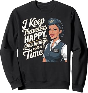 Airport Lounge Attendant Aviation Careers Airport Jobs Sweatshirt
