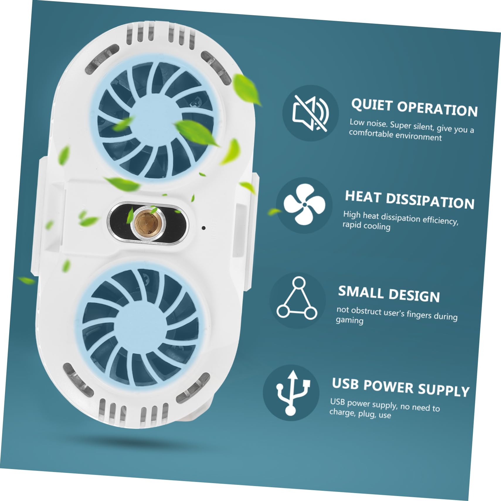 Radiador Ultra Silencioso Para Teléfono Móvil Disipador De Led Ventilador De Enfriamiento De Ventiladores Para Teléfono Celular Para Uso o Trabajo Pesado