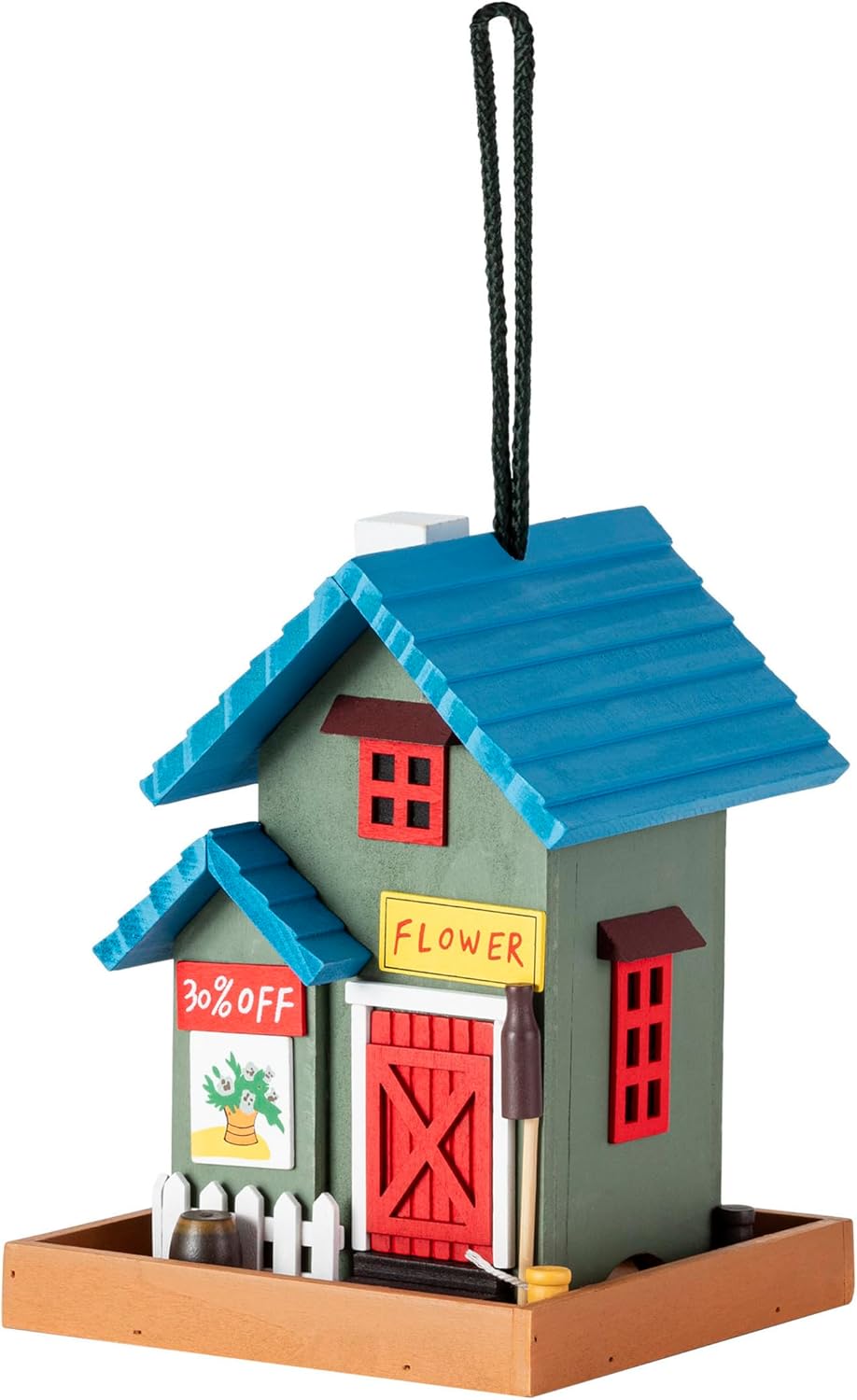 Alpine Corporation 9" Tall Outdoor Hanging Bird Feeder