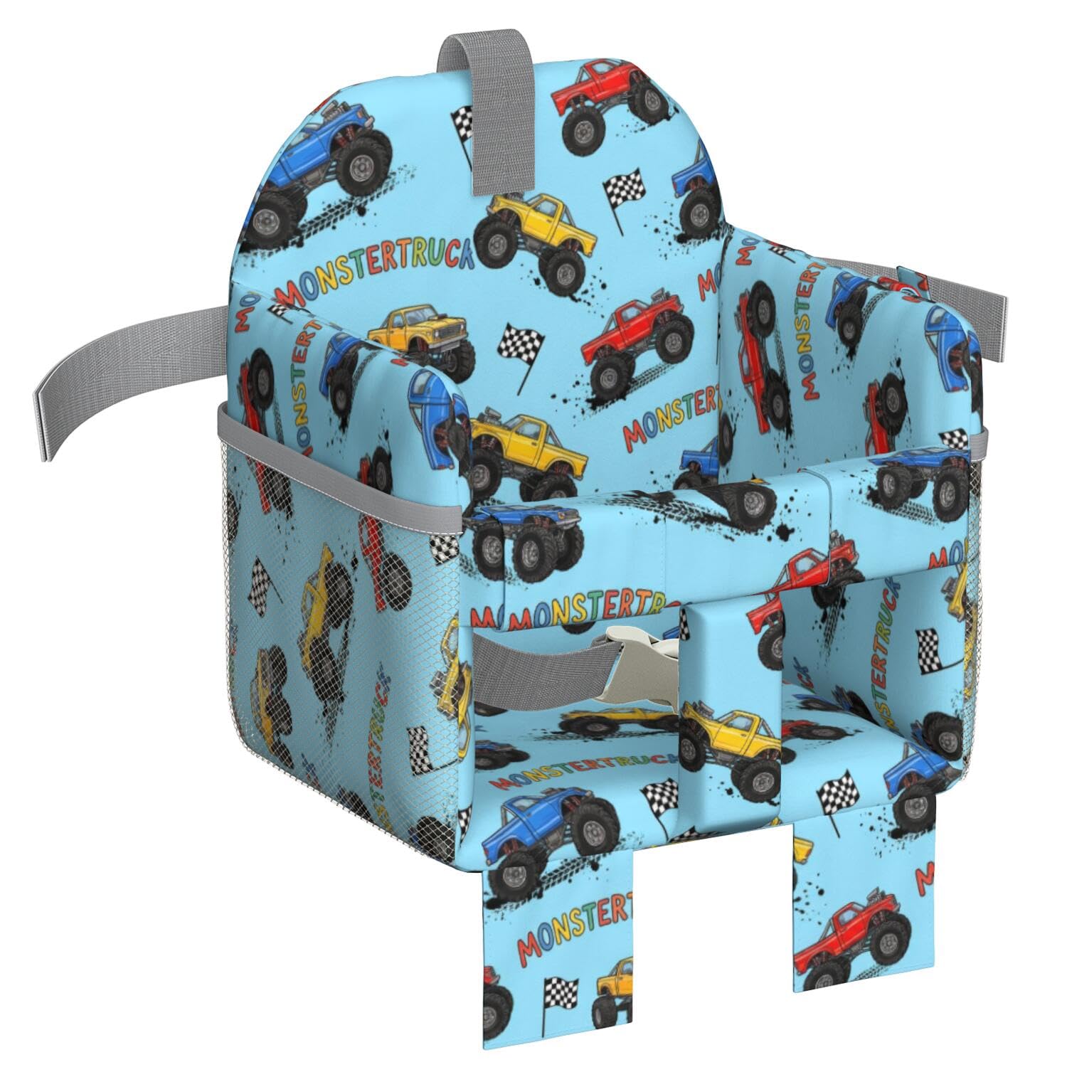 Shopping Cart Cover for Baby,2-in-1 High Chair Cover Soft,Portable, and Machine Washable,Comfortable Cotton Seat Pad with Safety Harness,Fits All Supermarkets and Restaurants