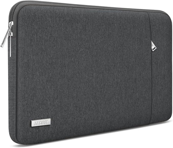 TECOOL Custodia PC 15-15.6 Pollici, Protettiva Custodia Portatil Computer 15.6 Pollici Compatibile con 15-15.6" HP Pavilion Lenovo Thinkpad Ideapad Dell Acer ASUS Chromebook Notebook,Grigio siderale
