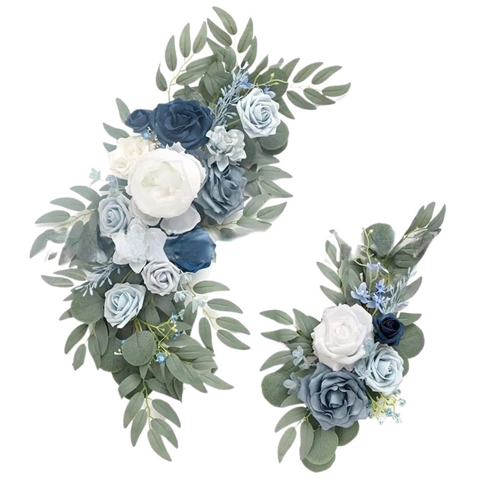 EKalgretrA Flower Arch 2pcs Artificial Wedding Arch Flowers Rose Party Garland Ceremony Flower Backdrop Decoration Fake(023)