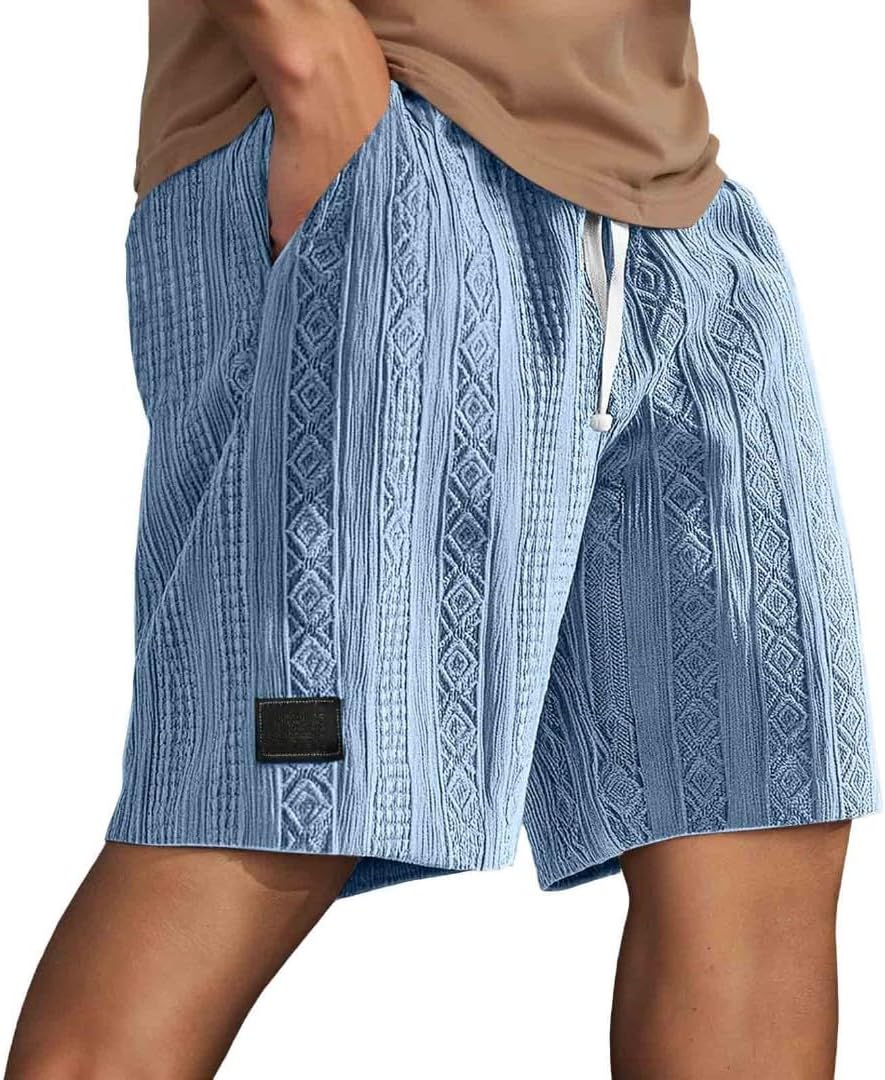 Men's Casual Shorts Comfortable Loose Fit Breathable Everyday Wear Fashionable Design Plain Logo Short Trousers for T-Shirts
