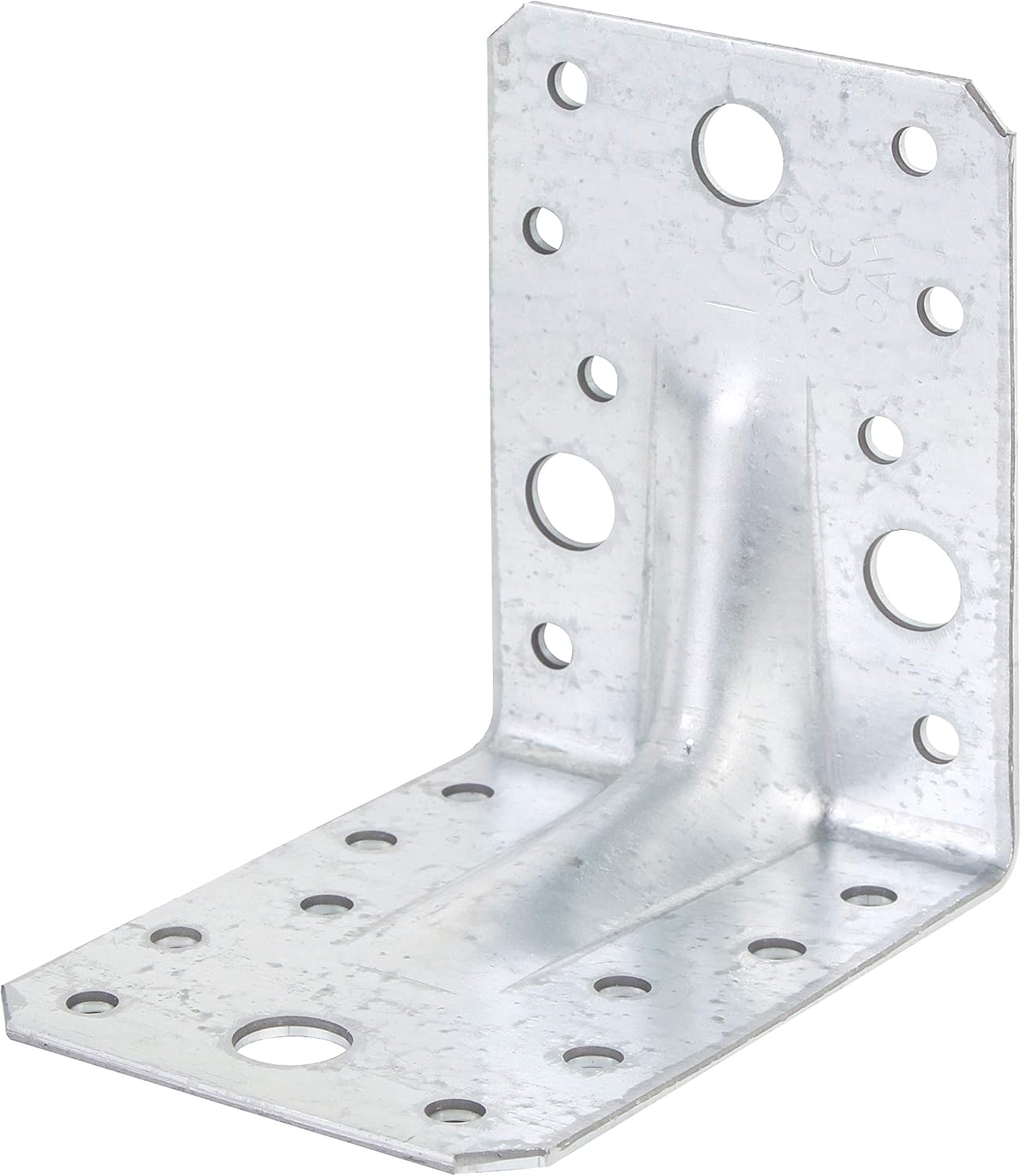 Heavy Load Angle Connector with Corrugation 90 x 90 x 65 mm / 25 STK. Oberflaeche: sendzimirverzinkt