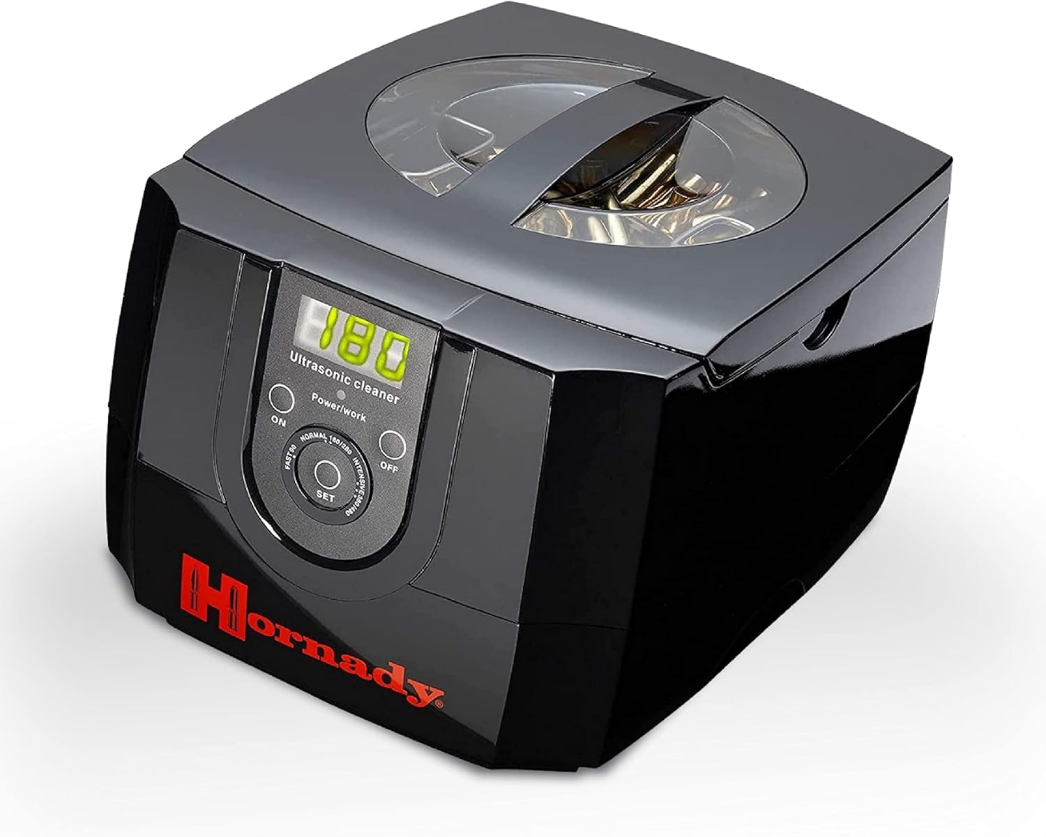 Hornady Lock-N-Load Sonic Cleaner – Clean Cases, Gun Parts and Equipment – Removed Carbon Residue, Tarnish and Oxidation – 1.2 L Tank, Black