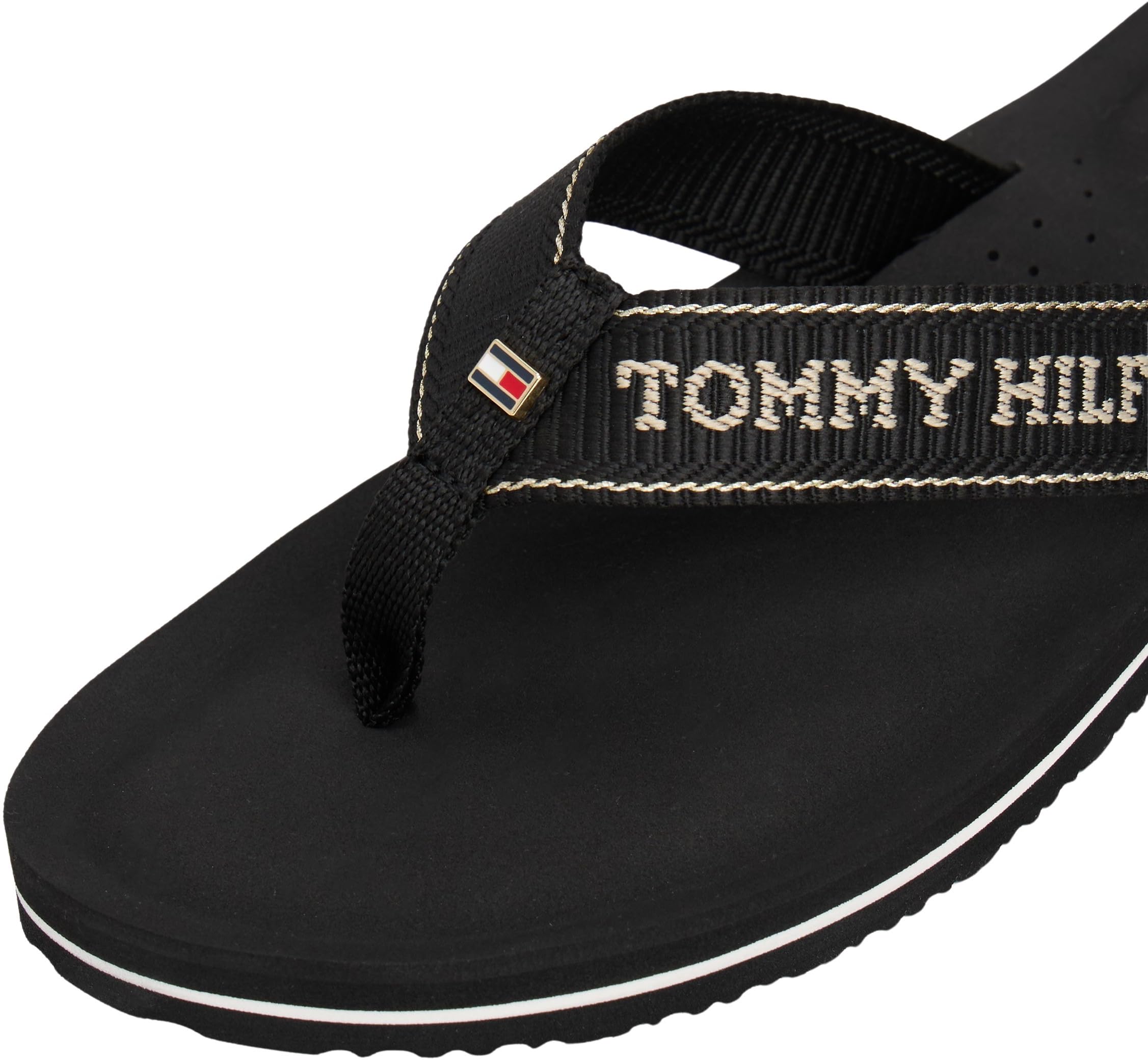Tommy Hilfiger Chanclas Mujer Sporty Mid Wedge Summer Sandal con logotipo