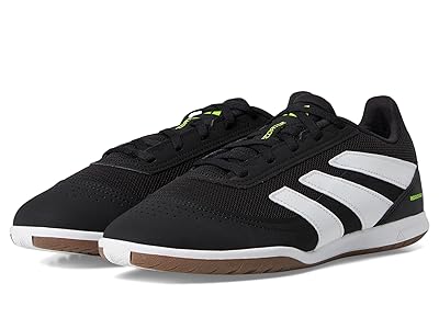 adidas Predator Club Indoor Soccer Cleats Soccer Shoes Black/White/Lucid Lemon