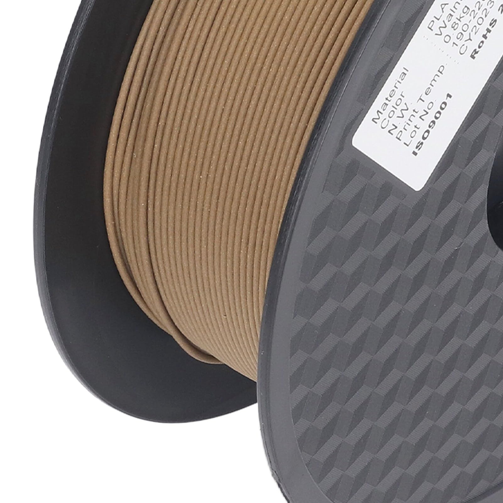 3D-Holzdruckfilament Walnussholzfarbe 1 75-mm-PLA-Filamentbündel 1 75-mm-Filament Holz-PLA-3D-Drucker-Verbrauchsmaterial Geringer Warp Geruchlos Glatter Druck Kein Verstopfen