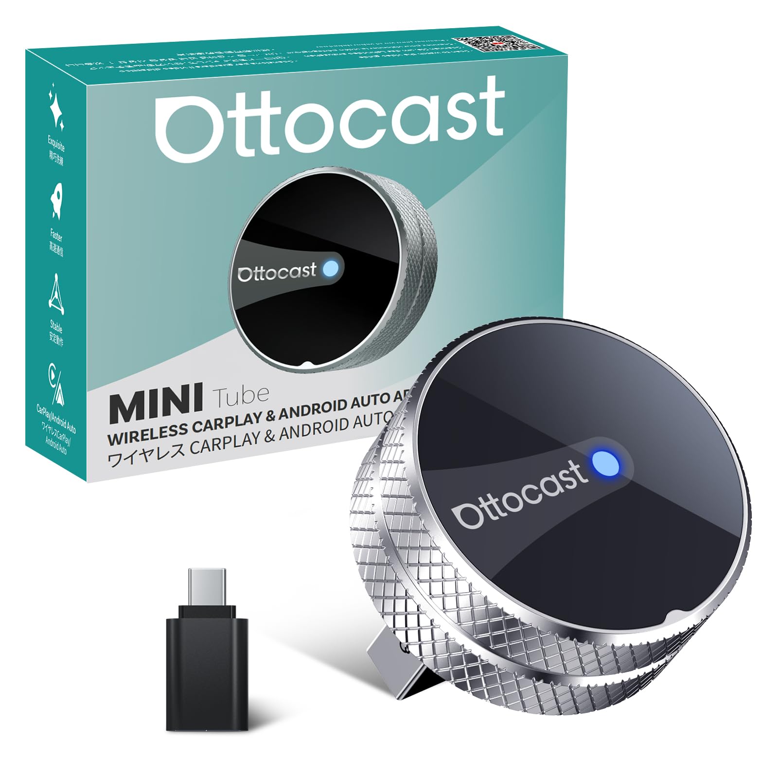 Amazon.co.jp: 【公式】Ottocast Mini Tube オットキャスト ワイヤレス