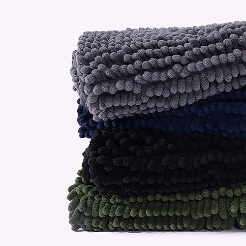 Miniatura 7 de FRESHMINT - Tapete de baño de felpilla antideslizante, 24 x 17 pulgadas, lavable y suave, tapete para suelo de baño y bañera, de microfibra gruesa y