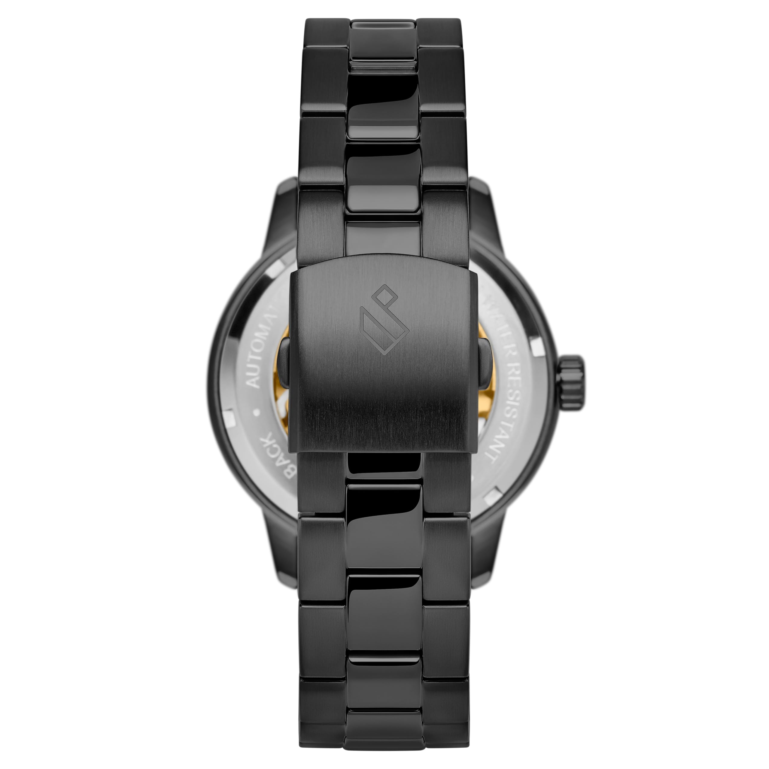 Herrenuhr – Herren Armbanduhr Automatik – Gunmetal-graue Skelettuhr – 316L Edelstahl & Saphirglas