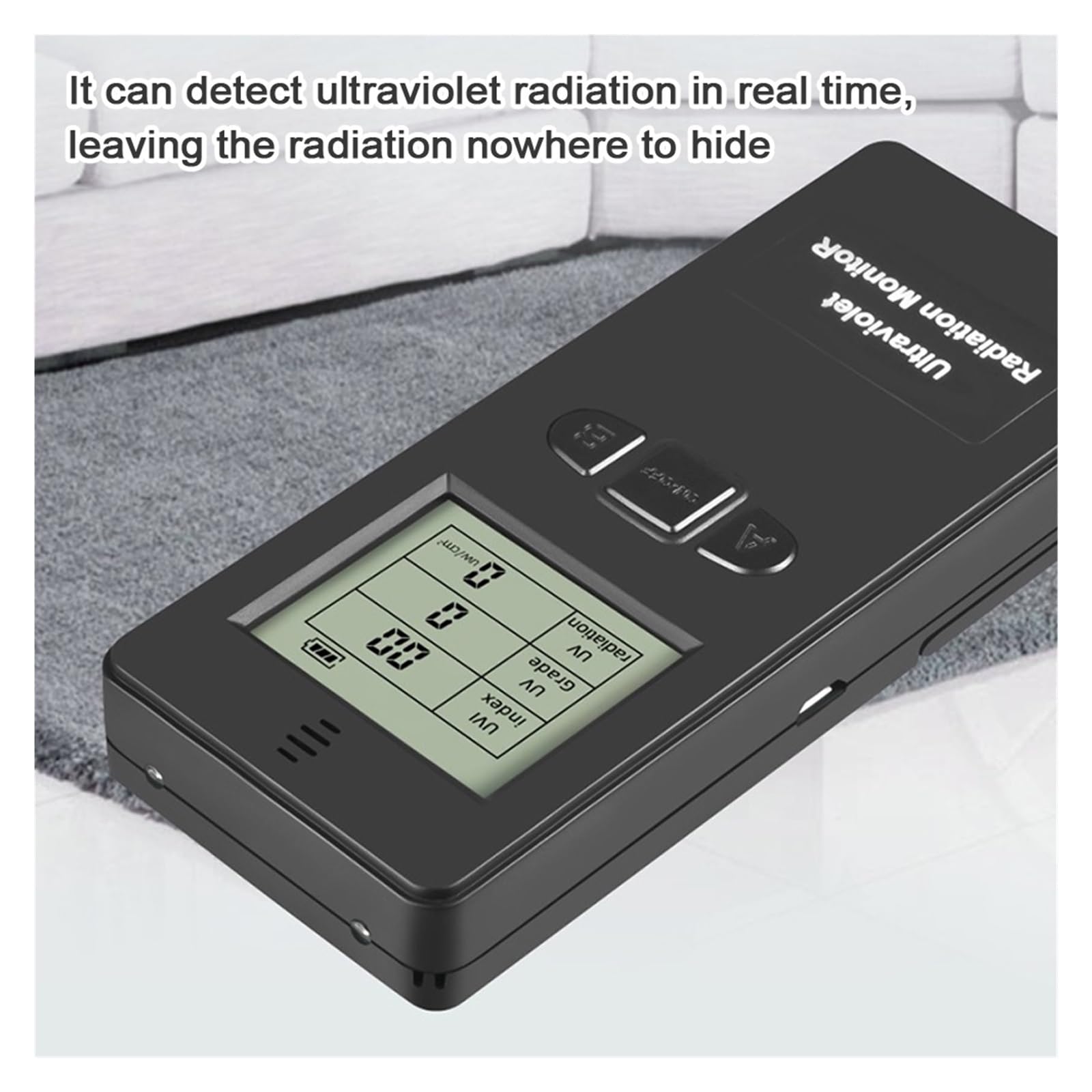 Medidor de Tinte, Detector de radiación ultravioleta digital portátil KF-90 Medidor de radiación ultravioleta UVI Probador de radiómetro Medidor de radiación nuclear