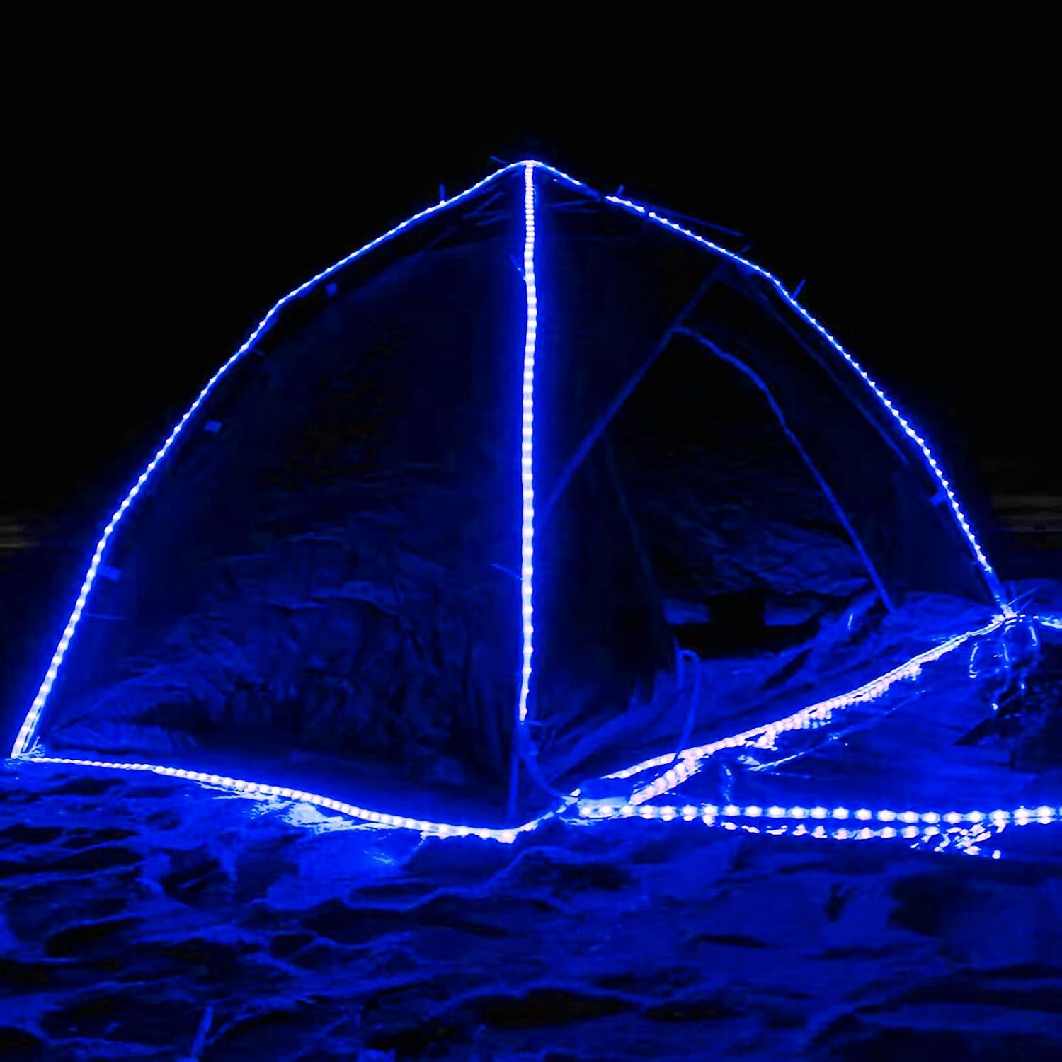 LAMPHOME LED Rope Light Blue Cuttable LED 216LED 18FT 110v with Indoor and Outdoor Decorative Lighting,Waterpro of Light with UL Certified