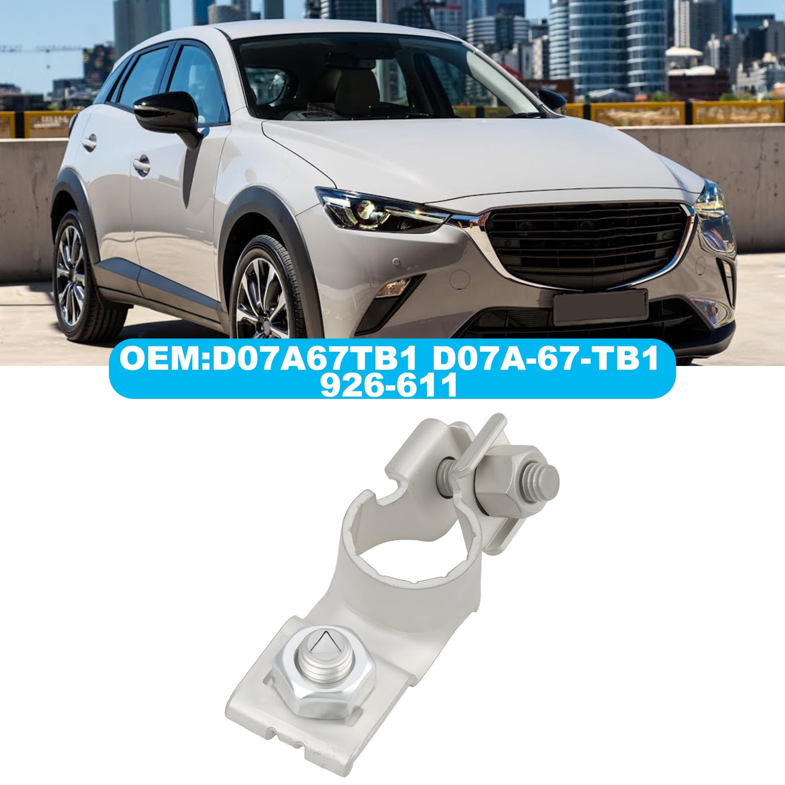 EMSea Złącze dodatniego akumulatora samochodowego D07A67TB1 D07A-67-TB1 926-611 Kompatybilne z Mazda CX-3 CX-5 MX-5