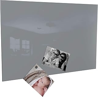 Magnettafel Magnetwand (verschiedene Größen und Farben) inklusive 10 Magnete - Made in Germany (40 x 60 cm, grau)