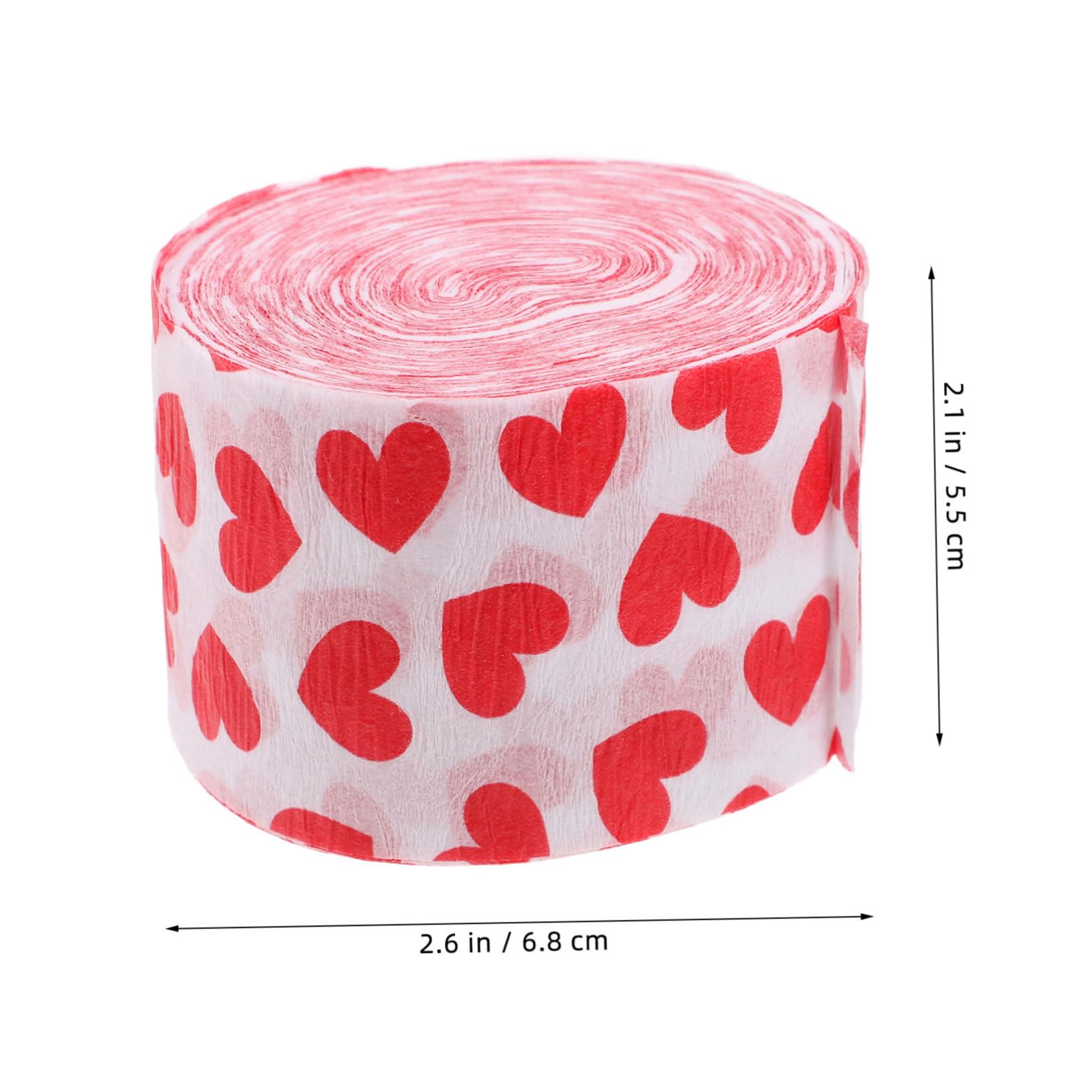 SOLUSTRE Heart Satin Ribbon Streamer Rolls Elegant Valentines Day Decorations for Romantic Home Party